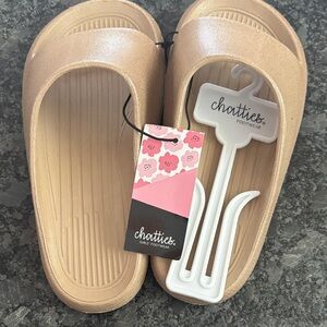 Chatties Girls Metallic Gold Slip-On Sandal